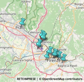 Mappa Via Alessandro Volta, 50016 Sesto Fiorentino FI, Italia (5.79)