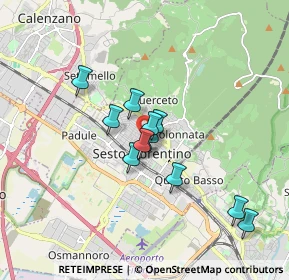 Mappa Via Alessandro Volta, 50016 Sesto Fiorentino FI, Italia (1.30917)