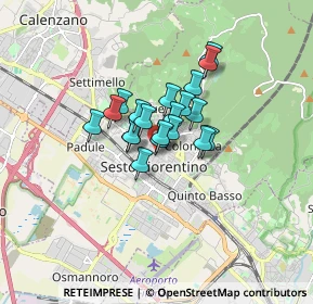 Mappa Via Alessandro Volta, 50016 Sesto Fiorentino FI, Italia (1.002)