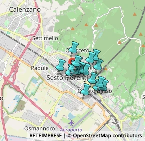 Mappa Piazza Edmondo de Amicis, 50019 Sesto Fiorentino FI, Italia (0.93889)