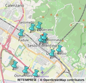Mappa Piazza Edmondo de Amicis, 50019 Sesto Fiorentino FI, Italia (1.83545)
