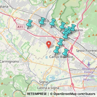 Mappa Via dei Cavalieri, 59100 Prato PO, Italia (3.57182)
