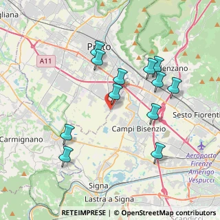 Mappa Via dei Cavalieri, 59100 Prato PO, Italia (3.83667)