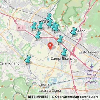 Mappa Via dei Cavalieri, 59100 Prato PO, Italia (3.61818)