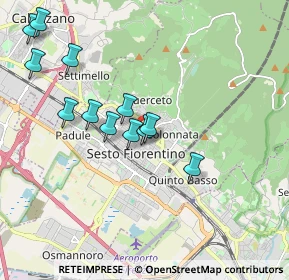 Mappa Via Piave, 50019 Sesto Fiorentino FI, Italia (1.90583)