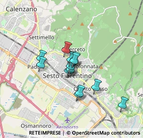 Mappa Via Piave, 50019 Sesto Fiorentino FI, Italia (1.12857)