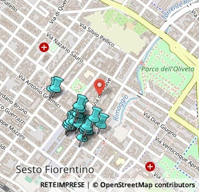 Mappa Via Piave, 50019 Sesto Fiorentino FI, Italia (0.22)