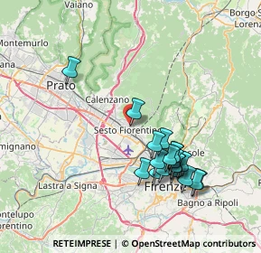 Mappa Via Piave, 50019 Sesto Fiorentino FI, Italia (7.63684)