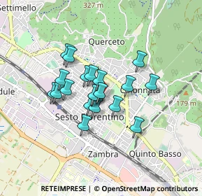 Mappa Via Piave, 50019 Sesto Fiorentino FI, Italia (0.624)