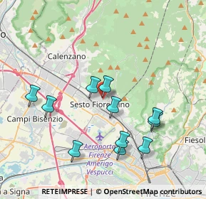 Mappa Via Piave, 50019 Sesto Fiorentino FI, Italia (3.85636)