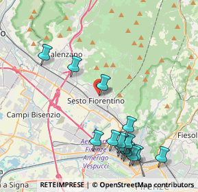 Mappa Via Piave, 50019 Sesto Fiorentino FI, Italia (4.81357)