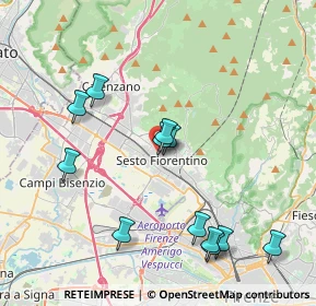 Mappa Via Fratelli Bandiera, 50019 Sesto Fiorentino FI, Italia (4.22833)