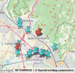 Mappa Via Fratelli Bandiera, 50019 Sesto Fiorentino FI, Italia (4.15)