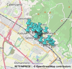 Mappa Via Fratelli Bandiera, 50019 Sesto Fiorentino FI, Italia (0.8405)