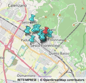 Mappa Via Fratelli Bandiera, 50019 Sesto Fiorentino FI, Italia (0.72833)