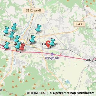 Mappa Via del Casalino Tassignano, 55012 Capannori LU, Italia (5.23273)