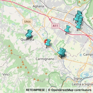 Mappa Via Froccina, 59011 Seano PO, Italia (5.348)