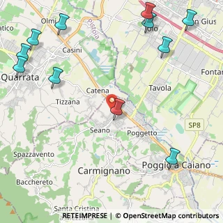 Mappa Via Froccina, 59011 Seano PO, Italia (3.27)