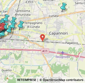 Mappa Via dei Malfatti, 55012 Capannori LU, Italia (3.842)