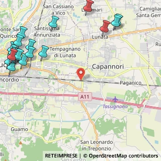 Mappa Via dei Malfatti, 55012 Capannori LU, Italia (3.5505)