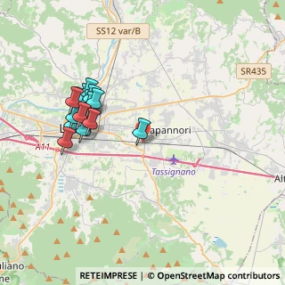 Mappa Via dei Malfatti, 55012 Capannori LU, Italia (3.92467)