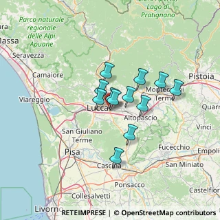 Mappa Via dei Malfatti, 55012 Capannori LU, Italia (9.38)