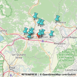 Mappa Via dei Malfatti, 55012 Capannori LU, Italia (5.23)