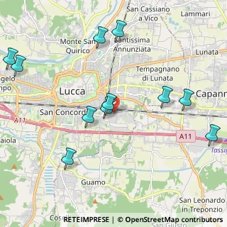 Mappa Provincia di Lucca, 55100 Lucca LU, Italia (2.47727)
