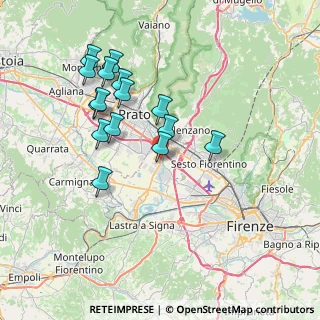 Mappa Via Val Di Setta, 50013 Campi Bisenzio FI, Italia (7.29)