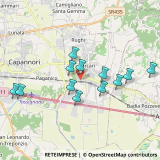 Mappa Via Pacchioni, 55016 Porcari LU, Italia (1.91583)
