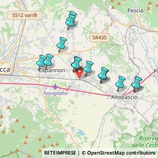 Mappa Via Pacchioni, 55016 Porcari LU, Italia (3.71615)