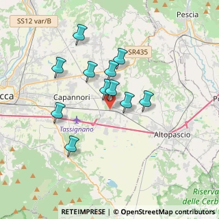 Mappa Via Pacchioni, 55016 Porcari LU, Italia (3.09455)