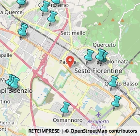 Mappa Via Bruno Trentin, 50019 Sesto Fiorentino FI, Italia (2.97529)