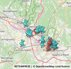 Mappa Via Bruno Trentin, 50019 Sesto Fiorentino FI, Italia (6.38947)