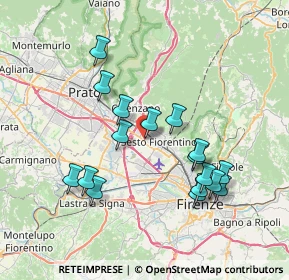 Mappa Via Bruno Trentin, 50019 Sesto Fiorentino FI, Italia (7.36706)