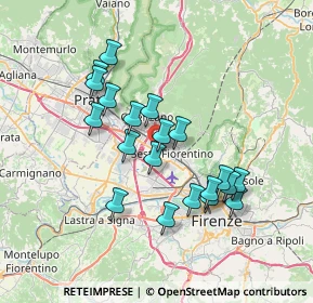 Mappa Via Bruno Trentin, 50019 Sesto Fiorentino FI, Italia (6.544)