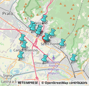 Mappa Via Bruno Trentin, 50019 Sesto Fiorentino FI, Italia (2.93067)