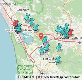 Mappa Via della Chiesa Seconda, 55100 Lucca LU, Italia (8.3355)