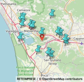 Mappa Via della Chiesa Seconda, 55100 Lucca LU, Italia (7.3675)