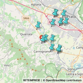 Mappa Via Bosco, 59011 Carmignano PO, Italia (3.93571)