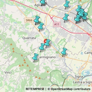 Mappa Via Catro, 59011 Seano PO, Italia (6.2115)