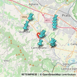 Mappa Via Bosco, 59011 Carmignano PO, Italia (3.24278)
