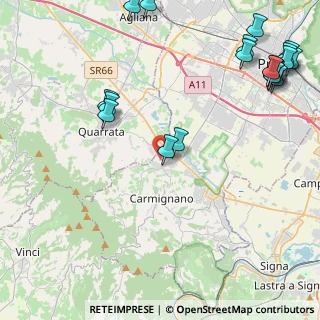 Mappa Via Bosco, 59011 Carmignano PO, Italia (6.2425)