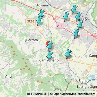 Mappa Via Catro, 59011 Seano PO, Italia (4.75833)
