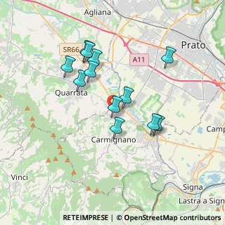Mappa Via Bosco, 59011 Carmignano PO, Italia (3.285)
