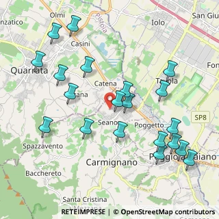 Mappa Via Bosco, 59011 Carmignano PO, Italia (2.325)