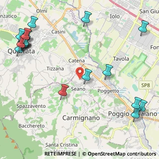 Mappa Via Bosco, 59011 Carmignano PO, Italia (3.26053)