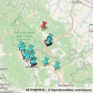 Mappa Via del Popolo, 47021 Bagno di Romagna FC, Italia (12.9265)