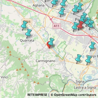 Mappa Via Don Lorenzo Milani, 59011 Seano PO, Italia (6.643)