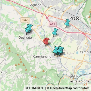 Mappa Via Don Lorenzo Milani, 59011 Seano PO, Italia (3.25143)